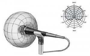 Unidirectional microphone pattern