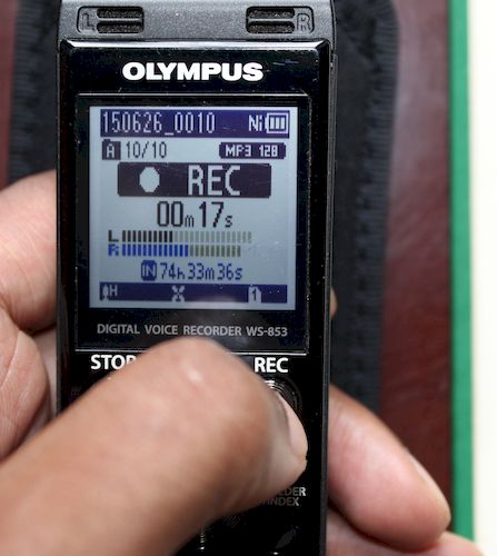 Best recorder for lectures: the Olympus WS-853