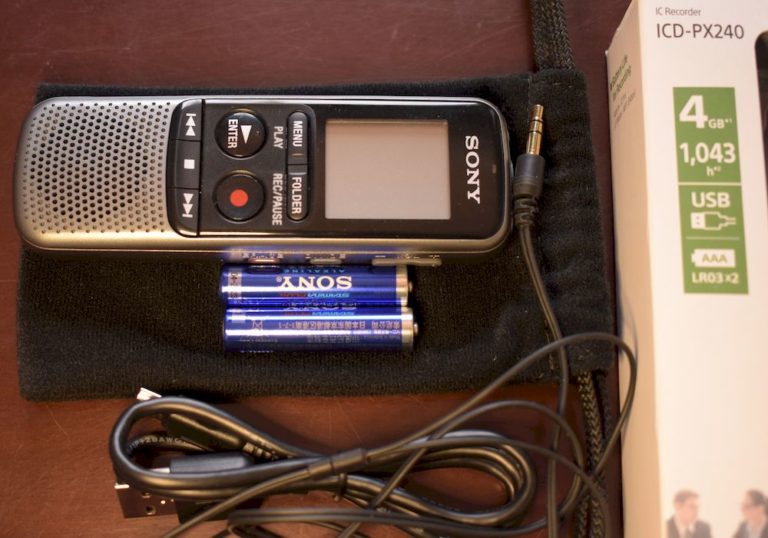 Sony ICDPX240 Review Academic Transcription Services