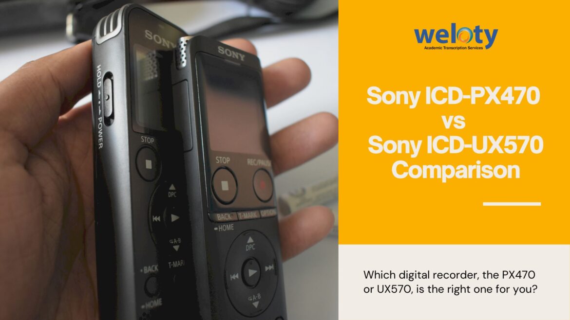 Sony ICD-PX470 vs Sony ICD-UX570 Comparison